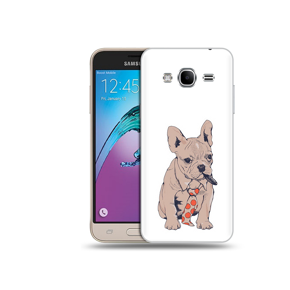 

Чехол MyPads Tocco для Samsung Galaxy J3 (2016) бульдог с сигарой (PT29089.580.250), Прозрачный, Tocco