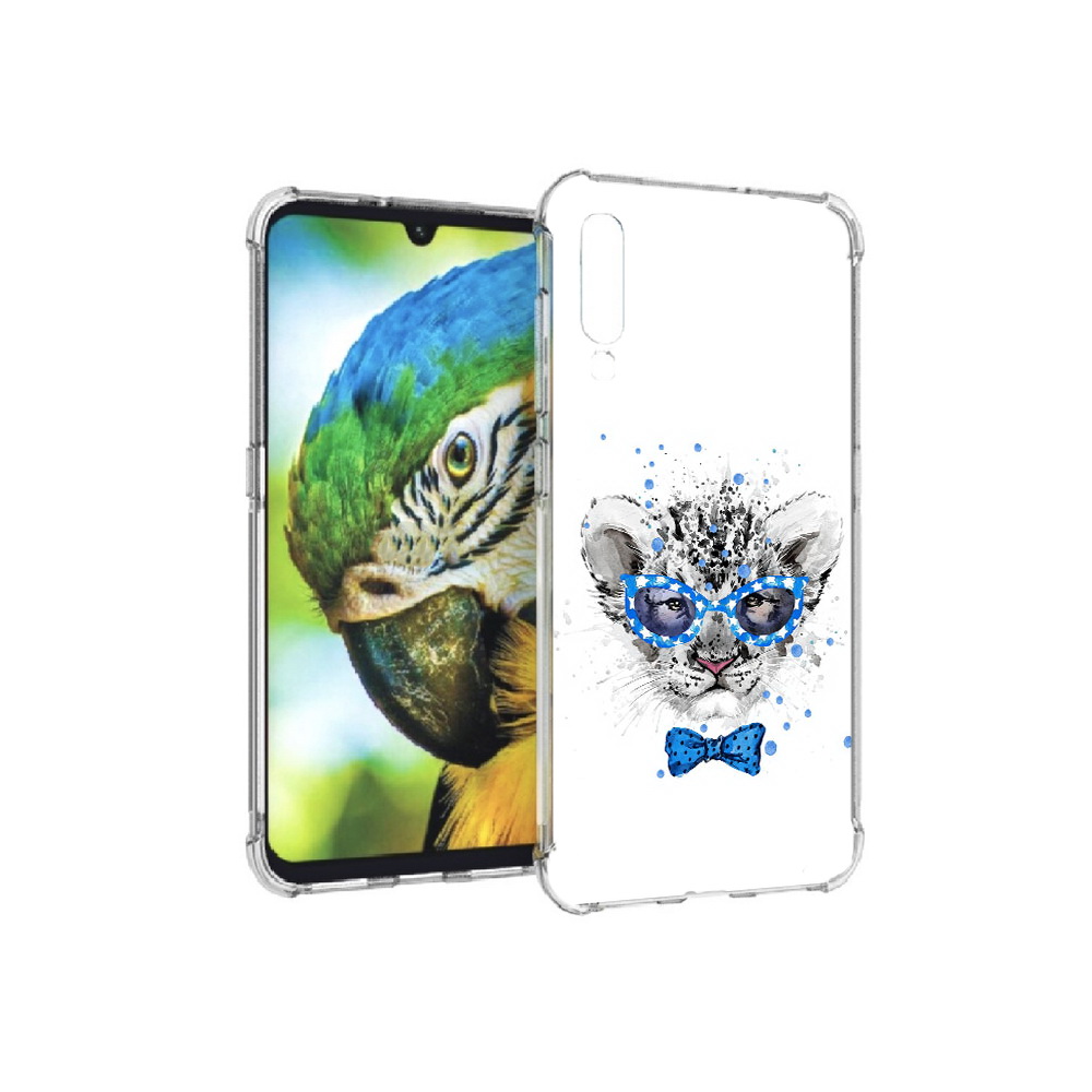 

Чехол MyPads Tocco для Xiaomi Mi 9 тигренок с бабочкой (PT126035.255.642), Прозрачный, Tocco