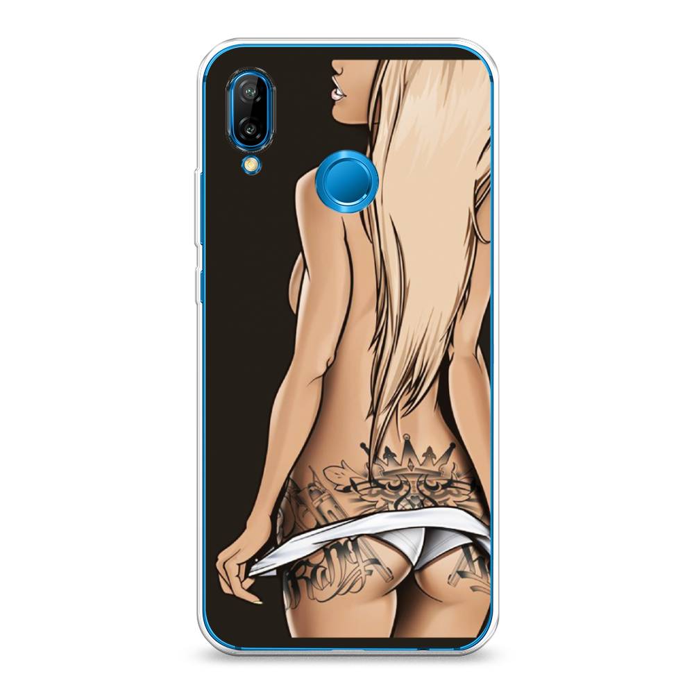 

Чехол на Huawei Nova 3E "Обнаженная девушка", 65650-6