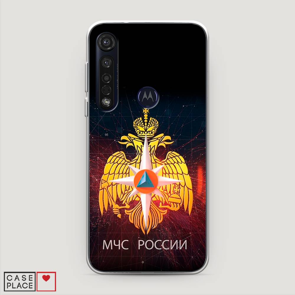 

Чехол Awog на Motorola Moto G8 Plus / Моторола Мото G8 Plus "МЧС России", Разноцветный, 241450-5