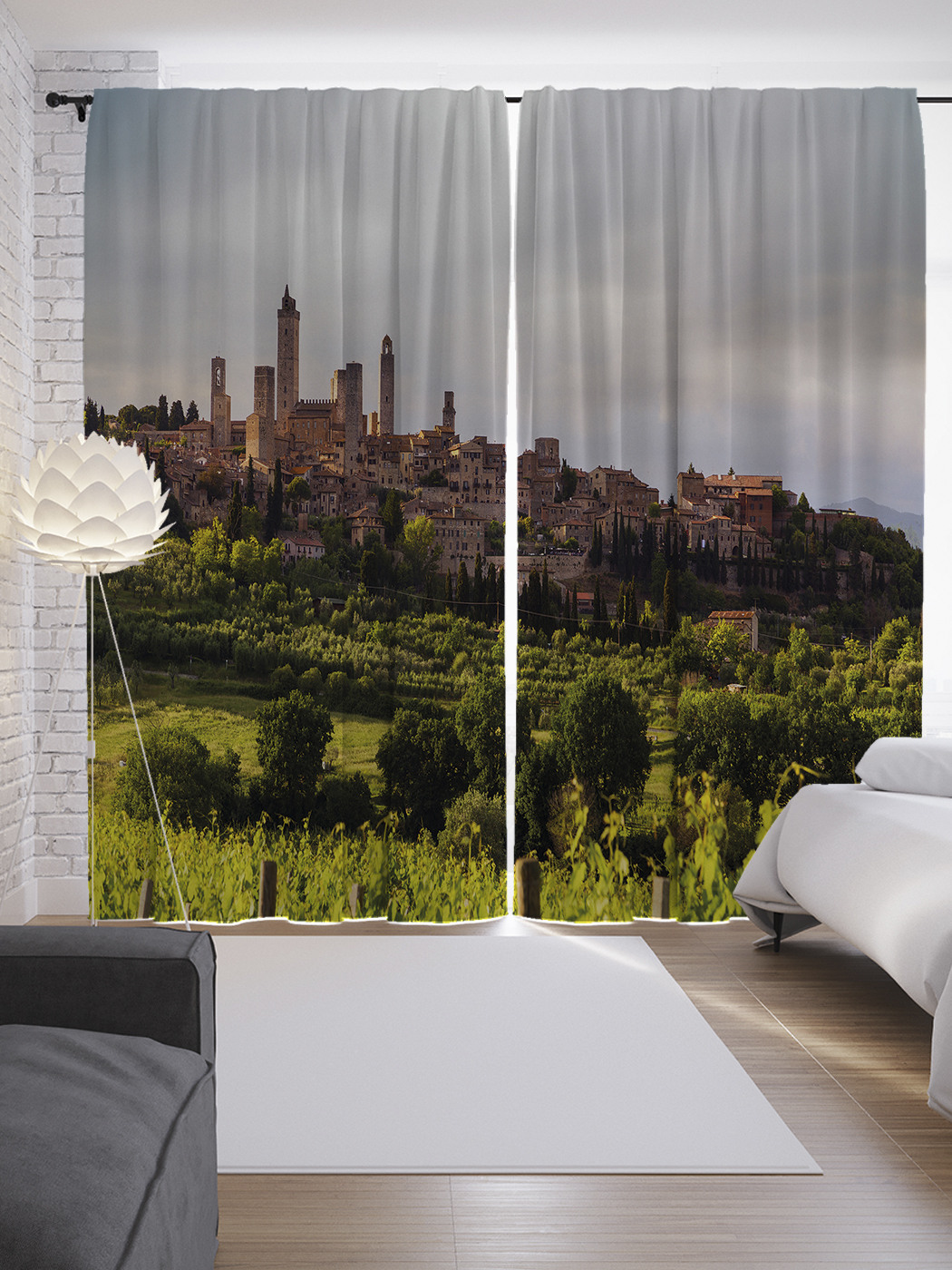 

Шторы JoyArty с фотопечатью "Старый город" из сатена, 290х265 см, Старый город