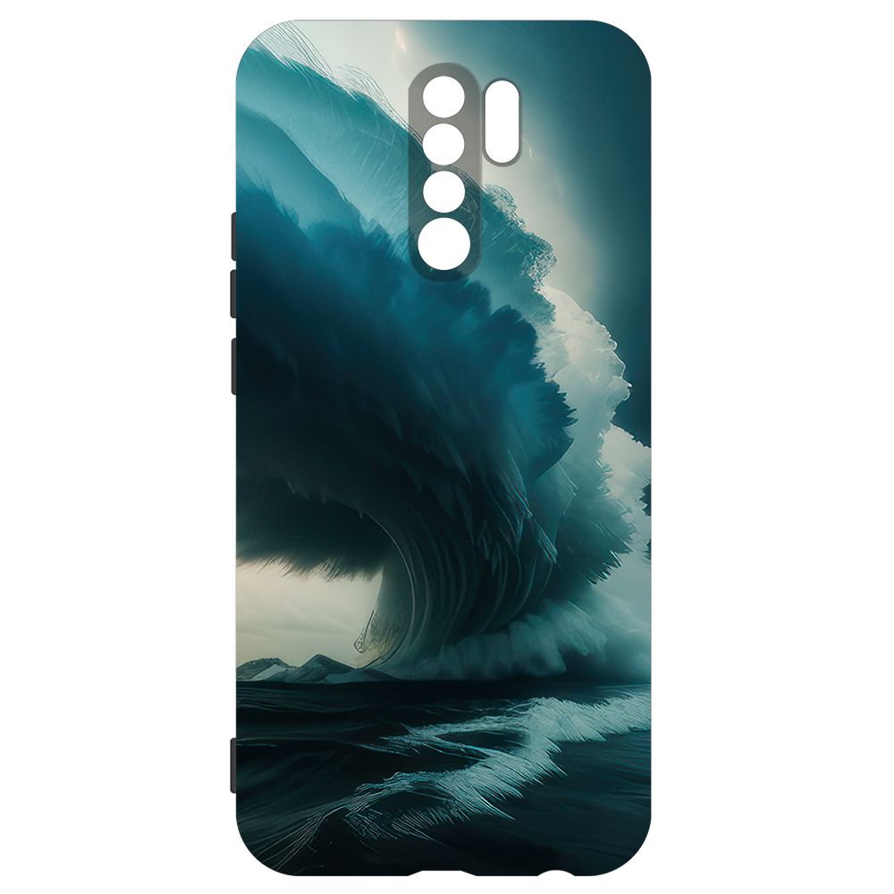 

Чехол-накладка Krutoff Soft Case Торнадо для Xiaomi Redmi 9 черный