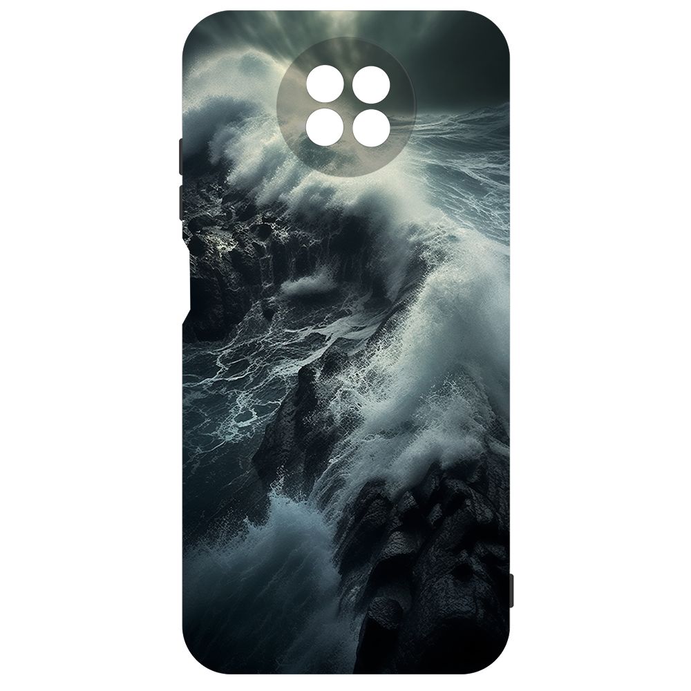 

Чехол-накладка Krutoff Soft Case Шторм для Xiaomi Redmi Note 9T черный