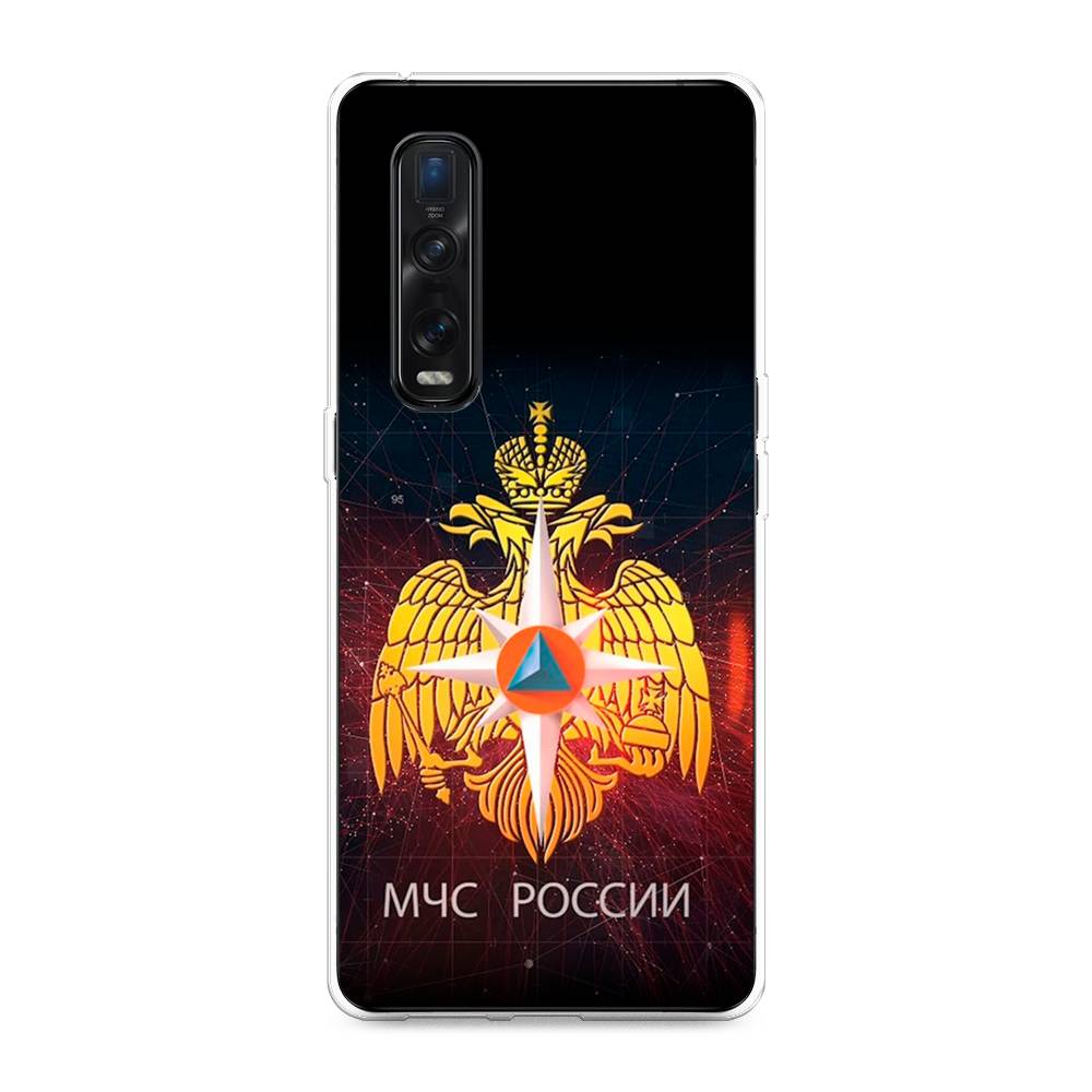 фото Силиконовый чехол "мчс россии" на oppo find x2 pro awog