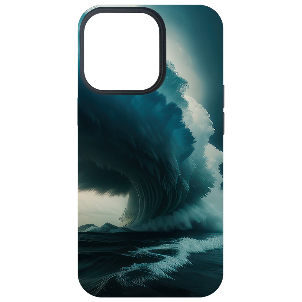 

Чехол-накладка Krutoff Soft Case Торнадо для iPhone 13 Pro черный