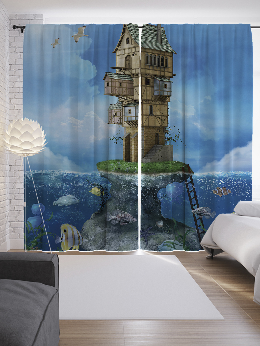 

Шторы JoyArty с фотопечатью "Экосистема" из сатена, 290х265 см, Экосистема