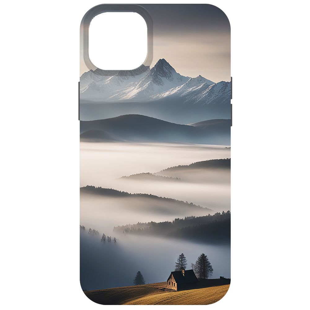 

Чехол-накладка Krutoff Soft Case Туман для iPhone 14 Plus черный
