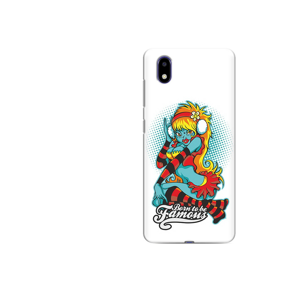 

Чехол MyPads Tocco для ZTE Blade A31 Lite нарисованная девушка в наушниках, Прозрачный, Tocco