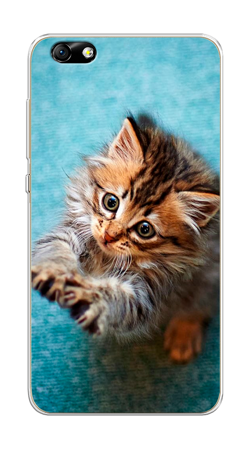 

Чехол Awog на Honor 4X "Котенок просит есть", Разноцветный, 63550-2