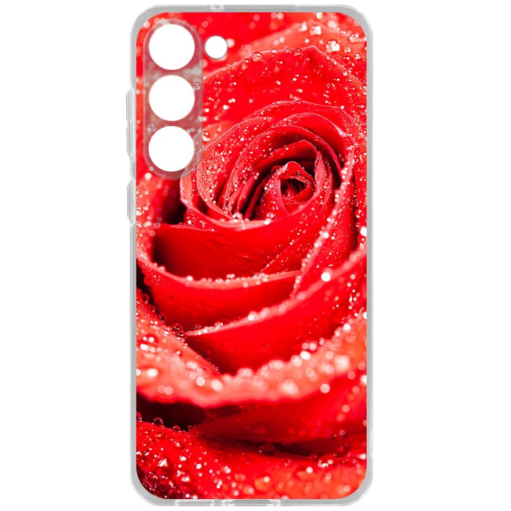 

Чехол-накладка Krutoff Clear Case Роза для Samsung Galaxy S23+, Прозрачный