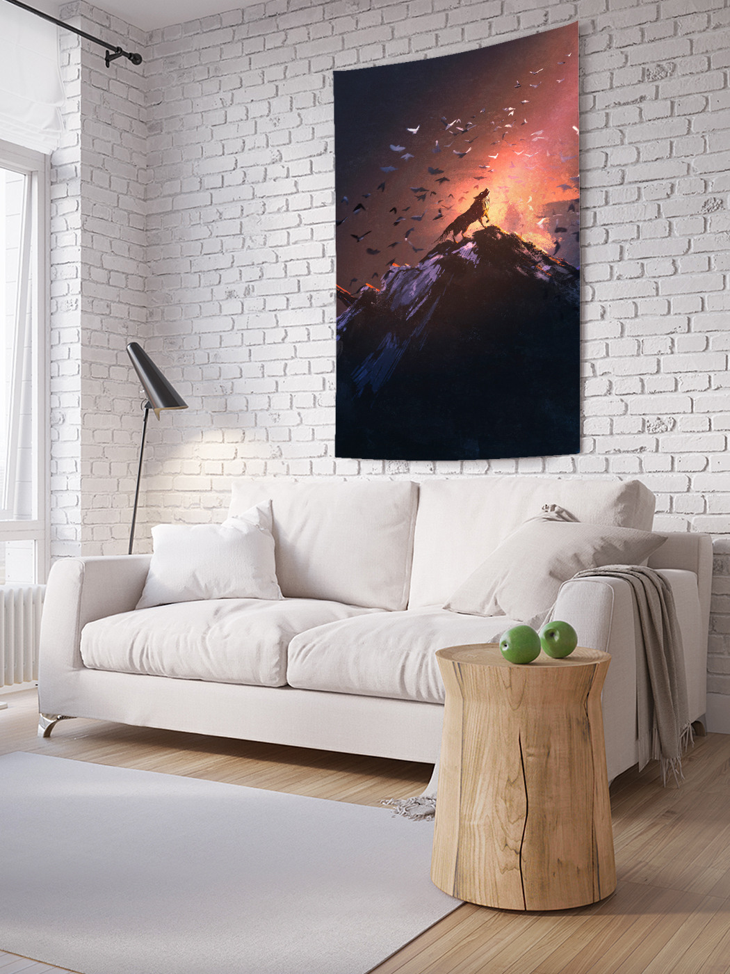 

Вертикальное фотопанно на стену JoyArty Темный волк 100x150 см, Темный волк