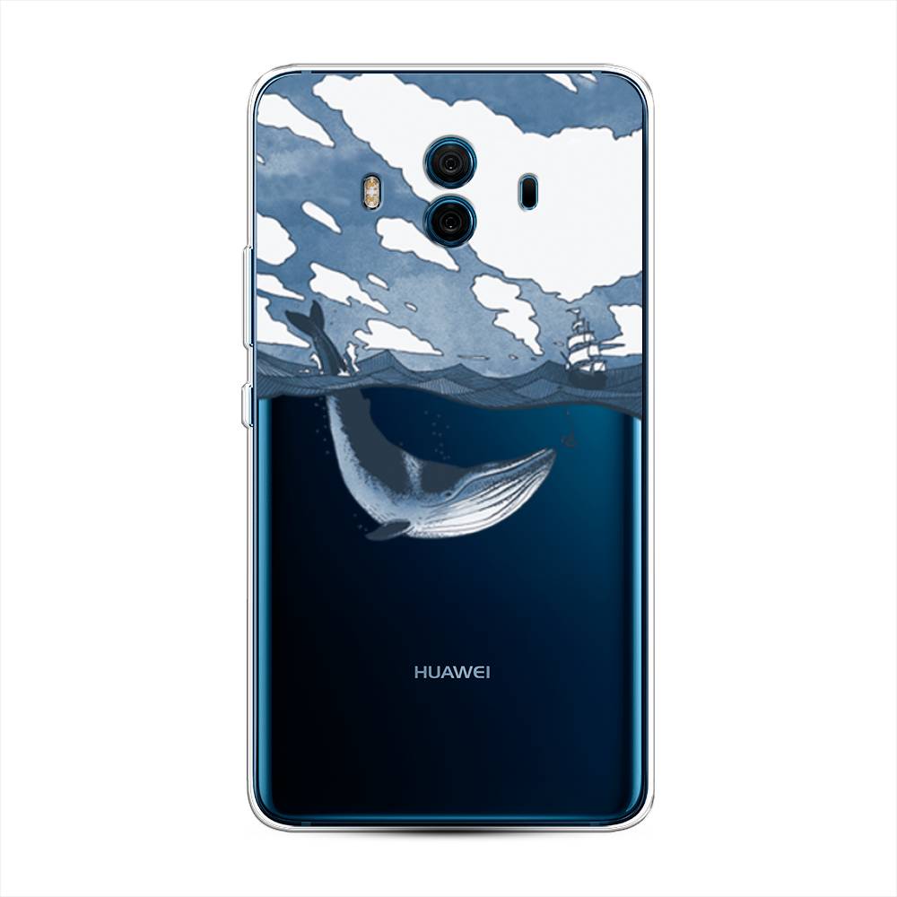 

Чехол на Huawei Mate 10 "Большой кит", Синий, 63350-1