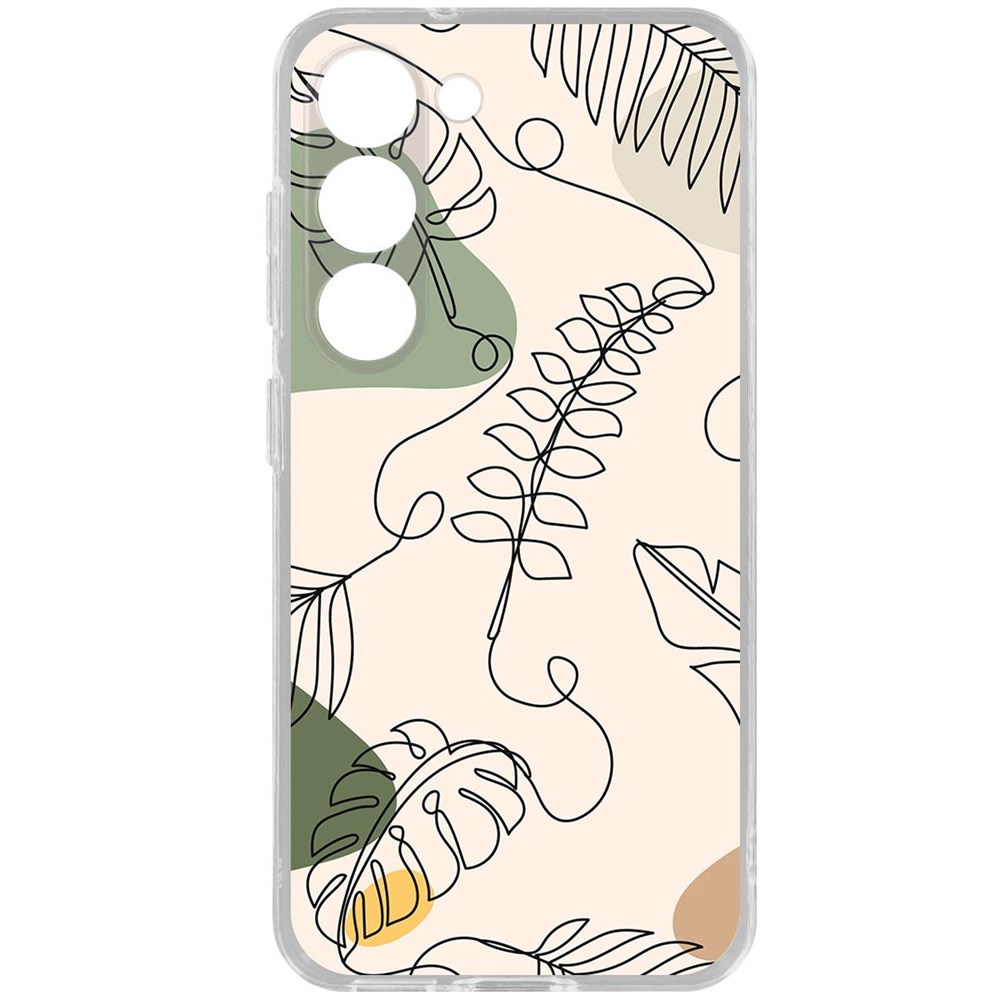 

Чехол-накладка Krutoff Clear Case Линия весны для Samsung Galaxy S23, Прозрачный