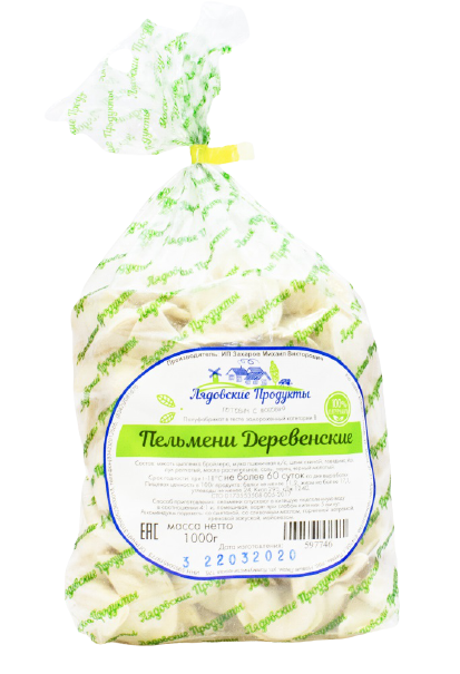 

Пельмени Лядовские Продукты деревенские 1 кг
