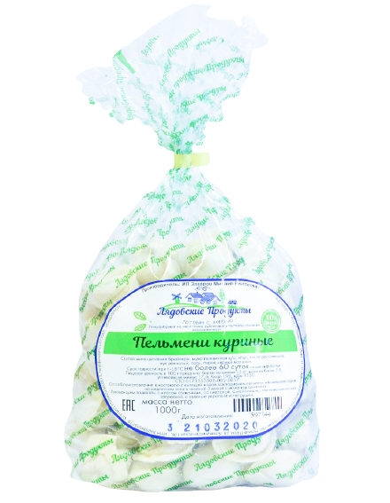 

Пельмени Лядовские Продукты куриные 1 кг