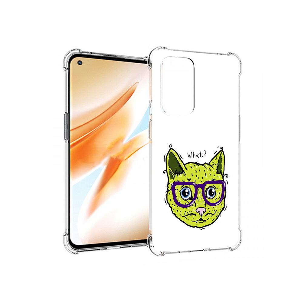 

Чехол MyPads Tocco для OnePlus 9 Pro Зеленый кот (PT159597.127.86), Прозрачный, Tocco