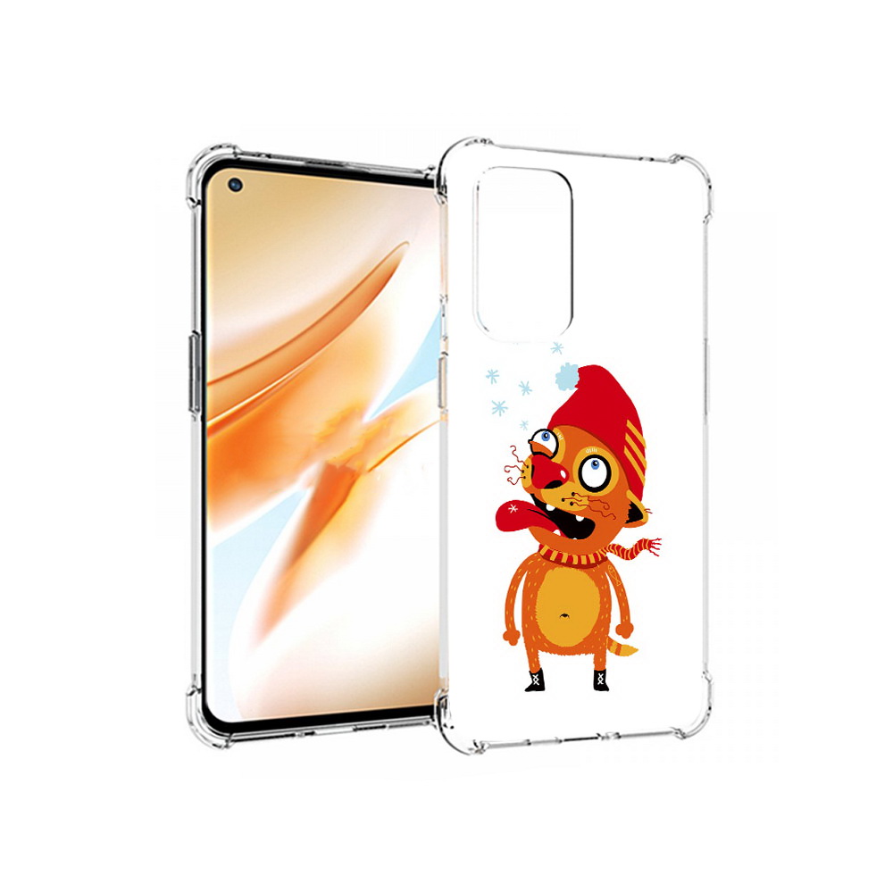 

Чехол MyPads Tocco для OnePlus 9 Pro Зимний кот (PT159597.127.88), Прозрачный, Tocco