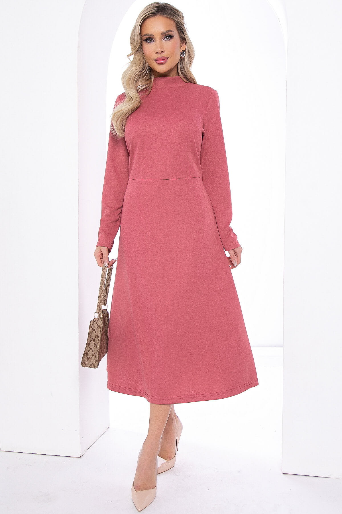 

Платье женское LT Collection Мирей розовое 46 RU, Розовый, Мирей