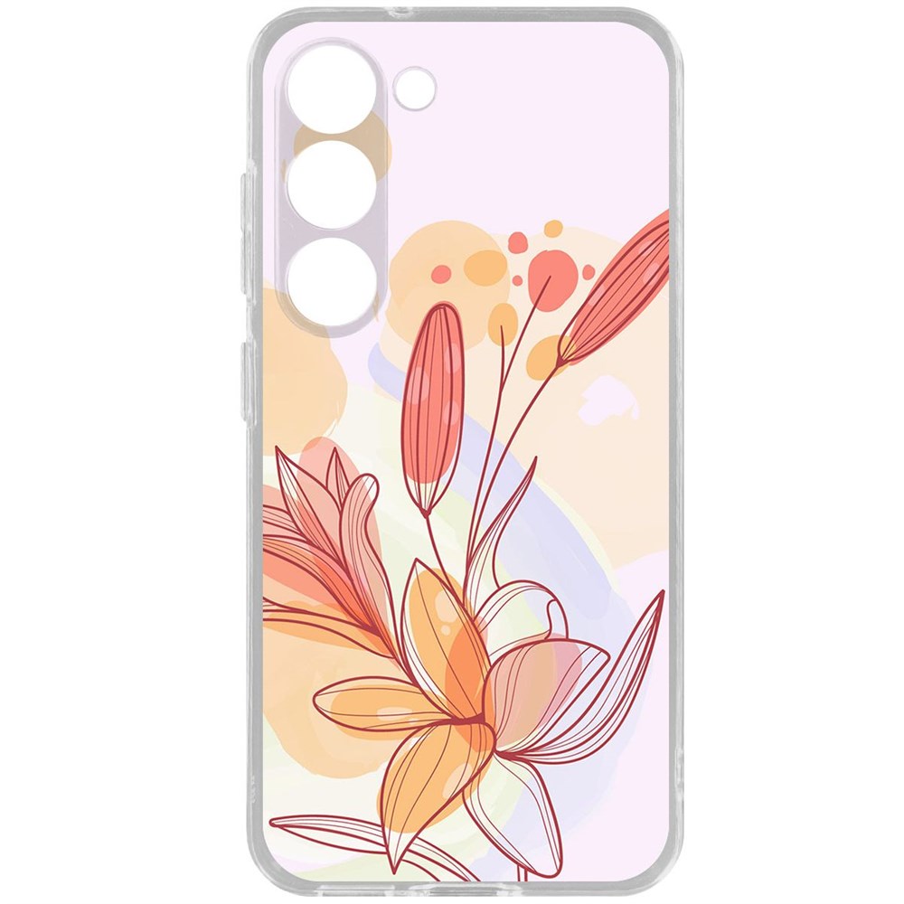 

Чехол-накладка Krutoff Clear Case Фантазия для Samsung Galaxy S23, Прозрачный