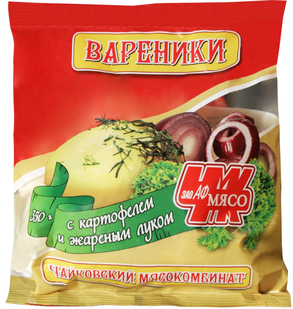 

Вареники Чайковский мясокомбинат с картофелем и жареным луком 350 г
