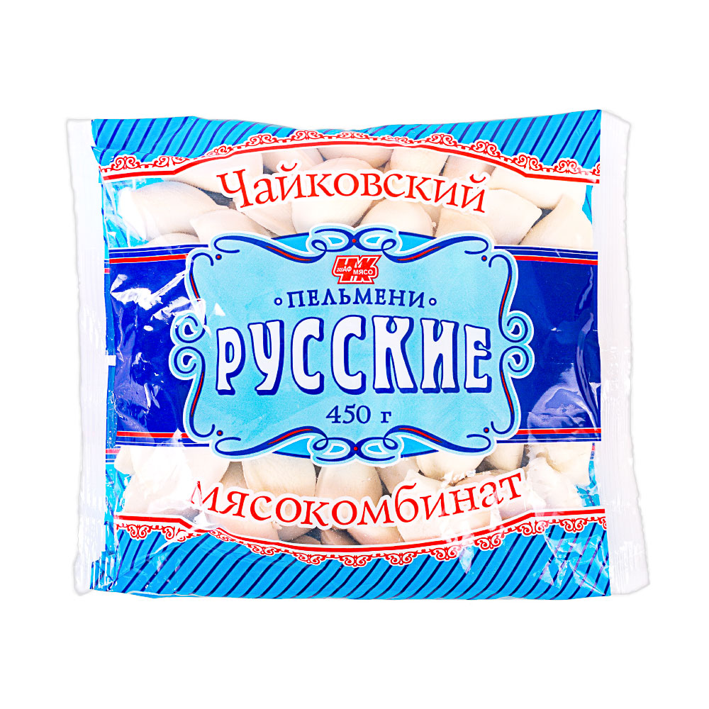 

Пельмени Чайковский мясокомбинат Русские 450 г