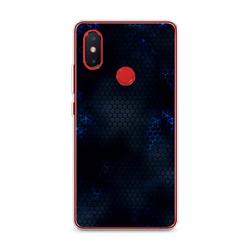 

Силиконовый чехол "Фон соты синие" на Xiaomi Mi 8 SE, 33750-3