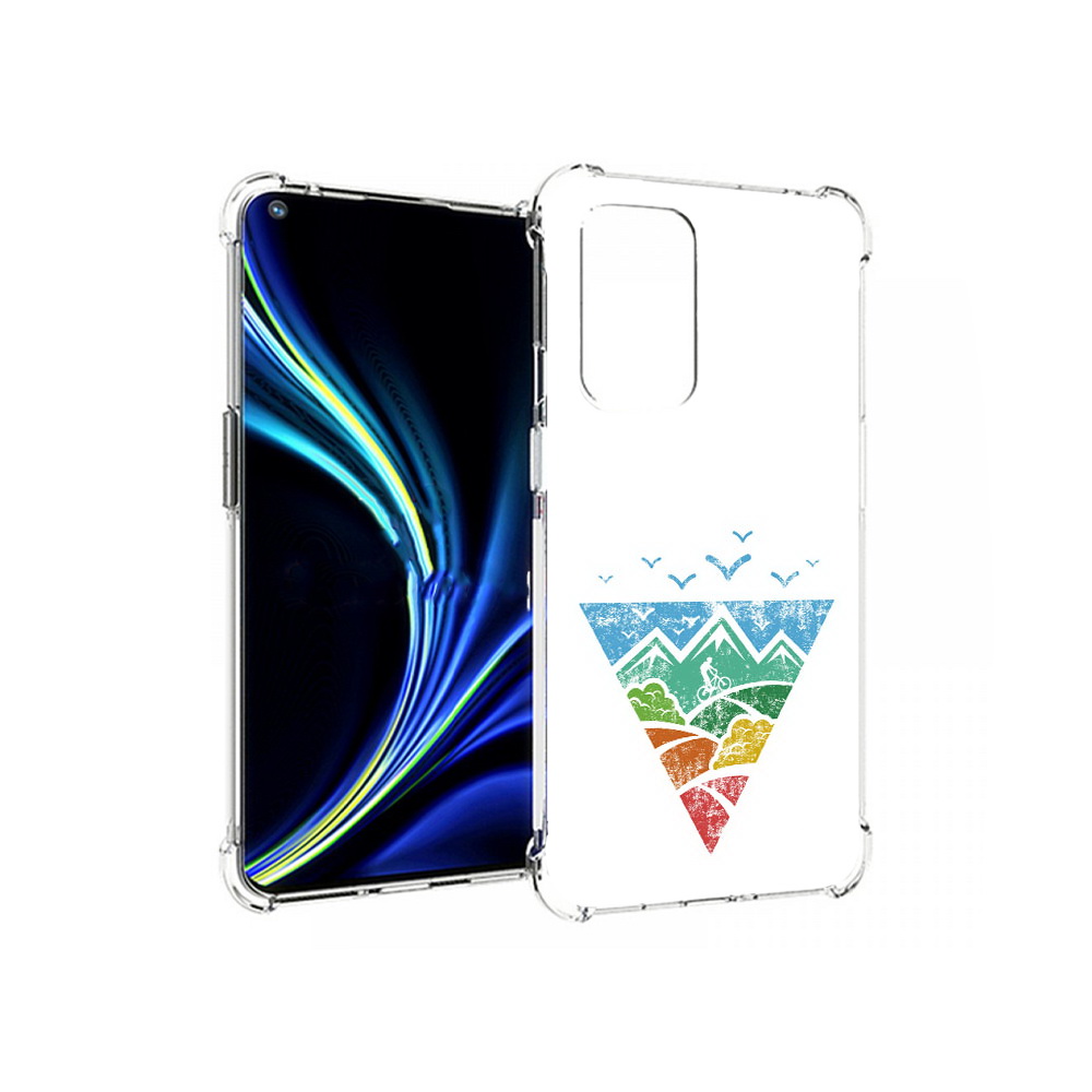 

Чехол MyPads Tocco для OnePlus 9 Лес земля море чайки (PT159409.128.105), Прозрачный, Tocco