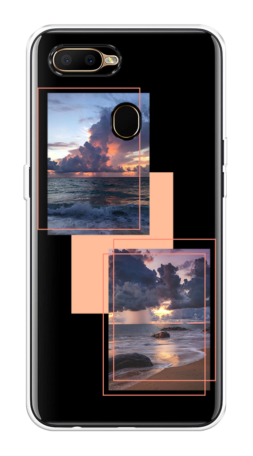 

Чехол на Oppo A5s "Sky collage", Розовый;прозрачный;синий, 252350-1