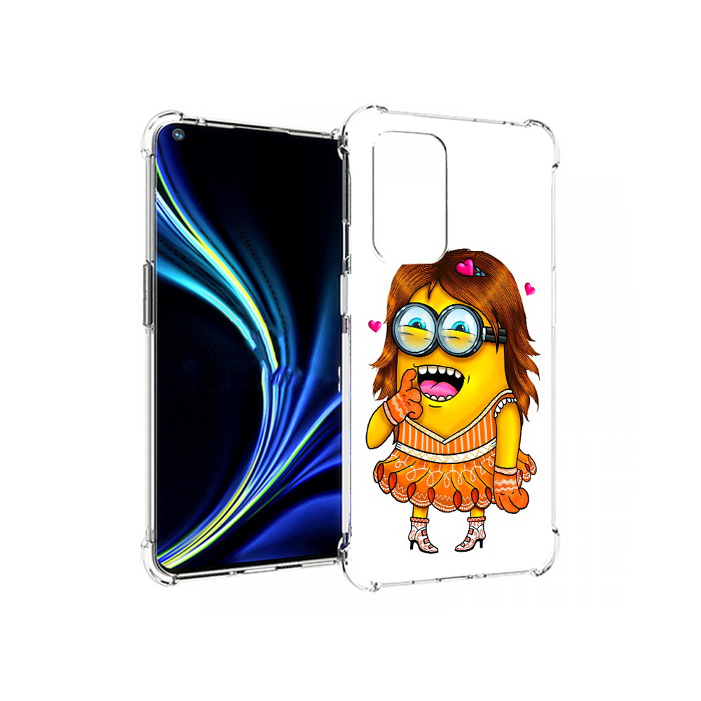 

Чехол MyPads Tocco для OnePlus 9 Миньон девочка (PT159409.128.116), Прозрачный, Tocco