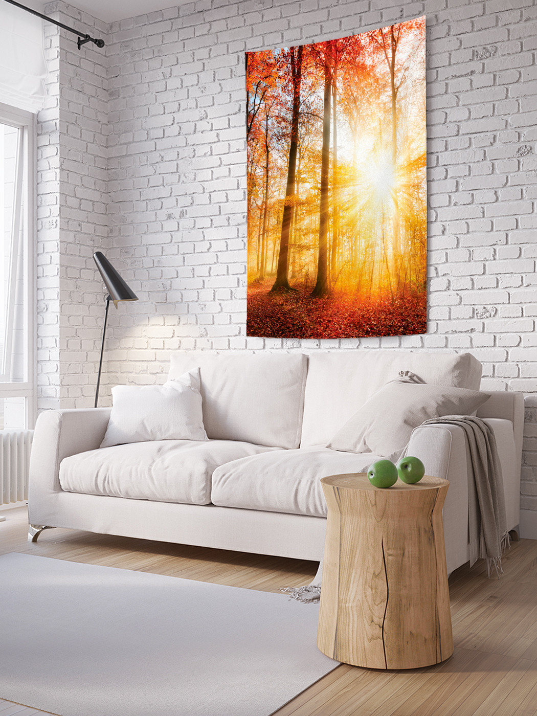 

Вертикальное фотопанно на стену JoyArty Лесное солнце 100x150 см, Лесное солнце