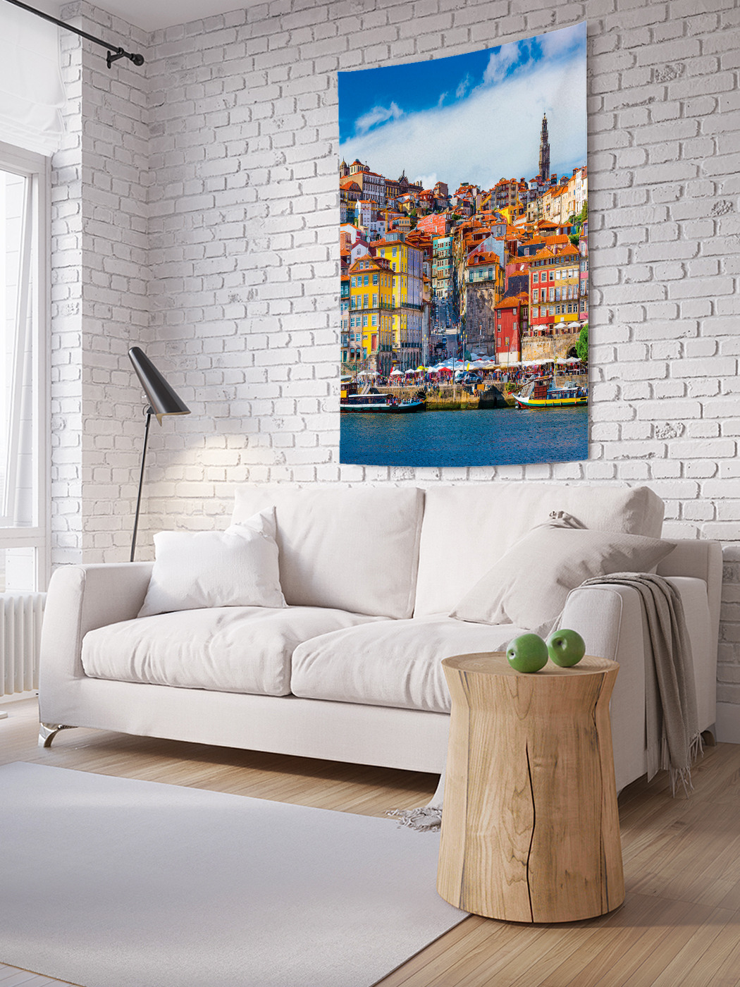 

Вертикальное фотопанно на стену JoyArty Город на холмах 100x150 см, Город на холмах