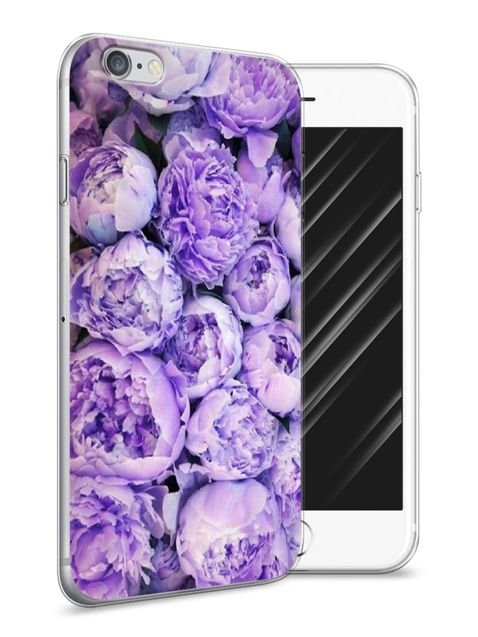

Чехол Awog на Apple iPhone 6 / Айфон 6 "Пионы сиреневые", Разноцветный, 10450-8