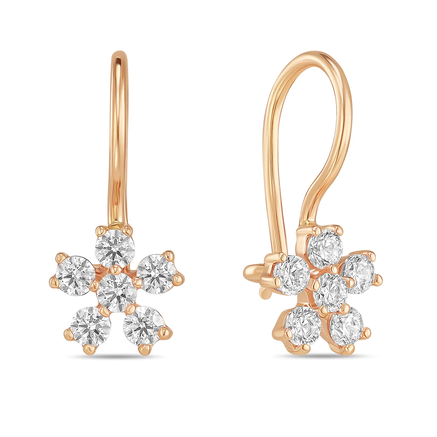 

Серьги из красного золота с фианитом MIUZ Diamonds E01-59489-Z, E01-59489-Z