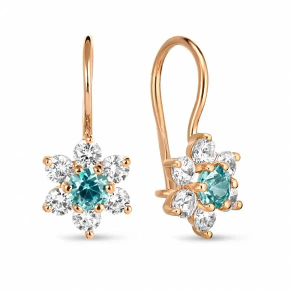 

Серьги из красного золота с фианитом MIUZ Diamonds E01-59459-Z, E01-59459-Z