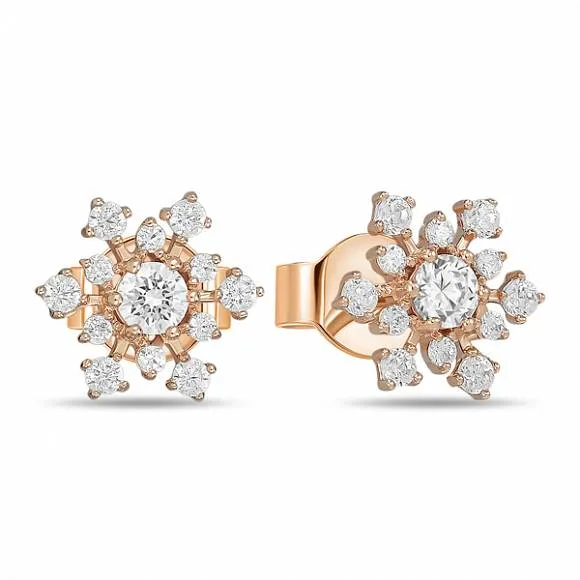 

Серьги из красного золота с фианитом MIUZ Diamonds E01-59607-Z, E01-59607-Z