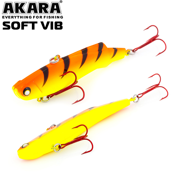 

Воблер Akara Soft Vib SV55-A25 зимний 55 мм 9 гр, цвет A25 ратлин на судака, щуку, окуня, Разноцветный, Soft Vib