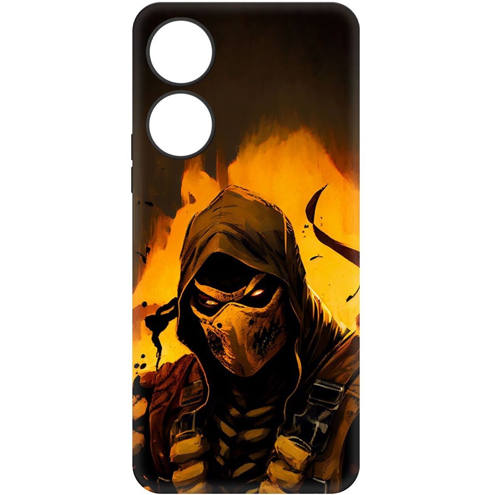 

Чехол-накладка Krutoff Soft Case Мортал Комбат. Скорпион для Honor X5 Plus черный