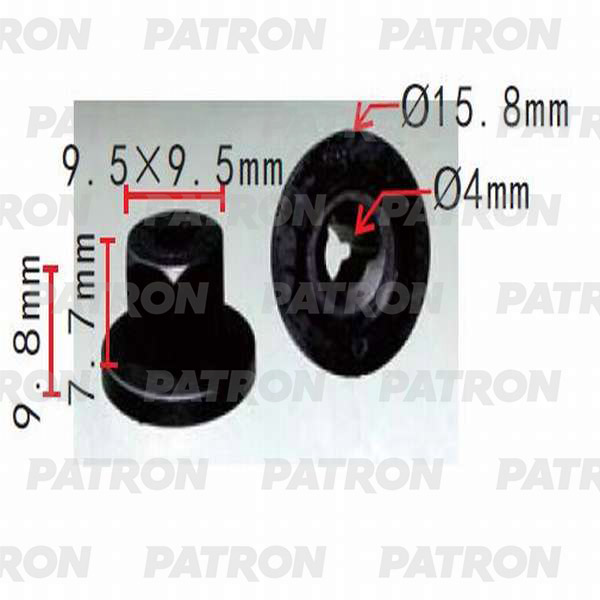 Гайка Пластмассовая Citroen, Gm, Opel, Peugeot При PATRON арт. P37-0190