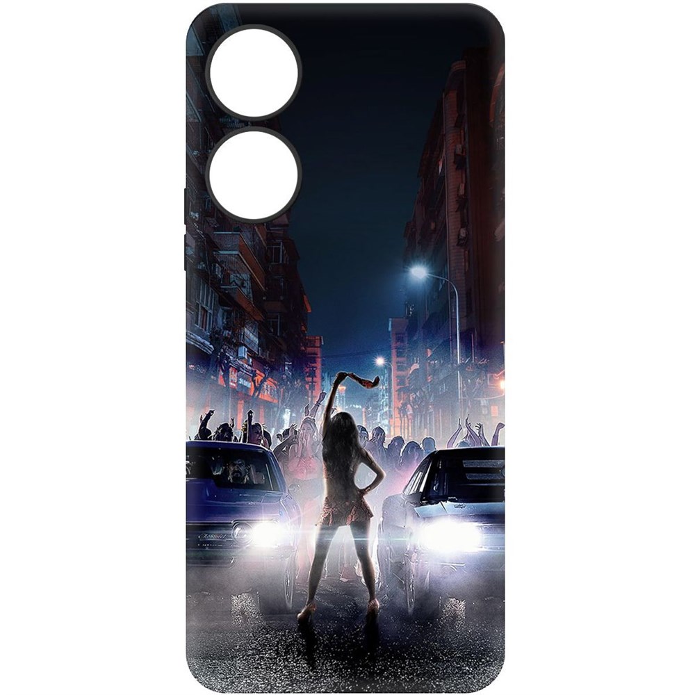 

Чехол-накладка Krutoff Soft Case Форсаж. Стритрейсинг для Honor X5 Plus черный