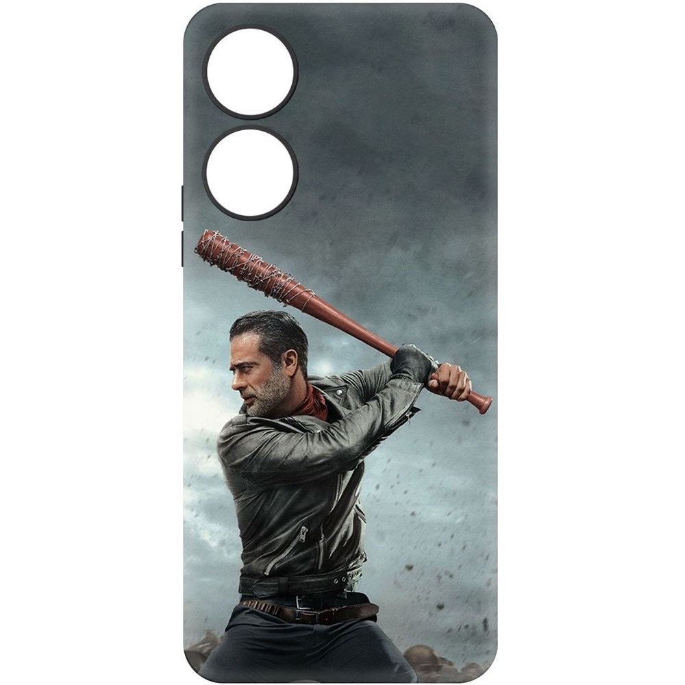 

Чехол-накладка Krutoff Soft Case Ходячие мертвецы. Ниган для Honor X5 Plus черный