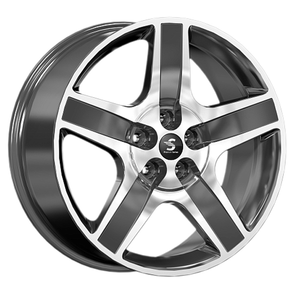 

КиК КР008 (Teramont) 8,5x20 5/112 ET34 d-57,1 Diamond Black Gris (Арт.82166), Серый