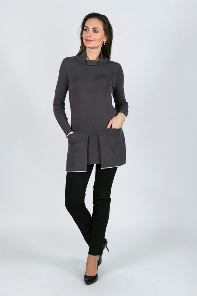 

Туника женская Liviana Conti L7AF31 серая 40, L7AF31