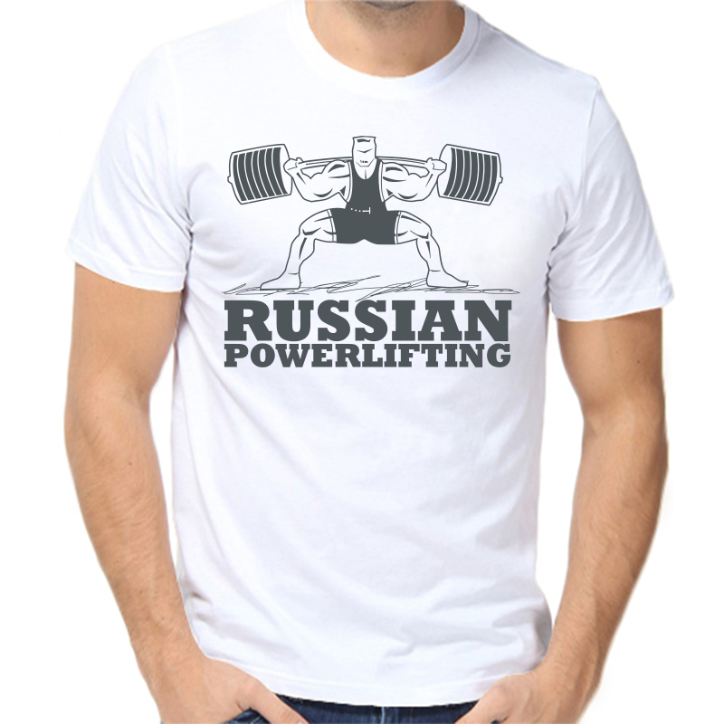 

Футболка мужская белая 50 р-р russian powerlifting 2, Белый, fm_russian_powerlifting