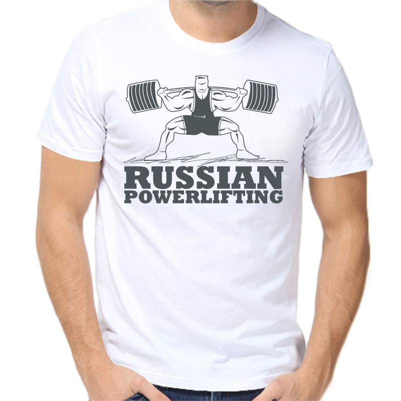 

Футболка мужская белая 52 р-р russian powerlifting 2, Белый, fm_russian_powerlifting