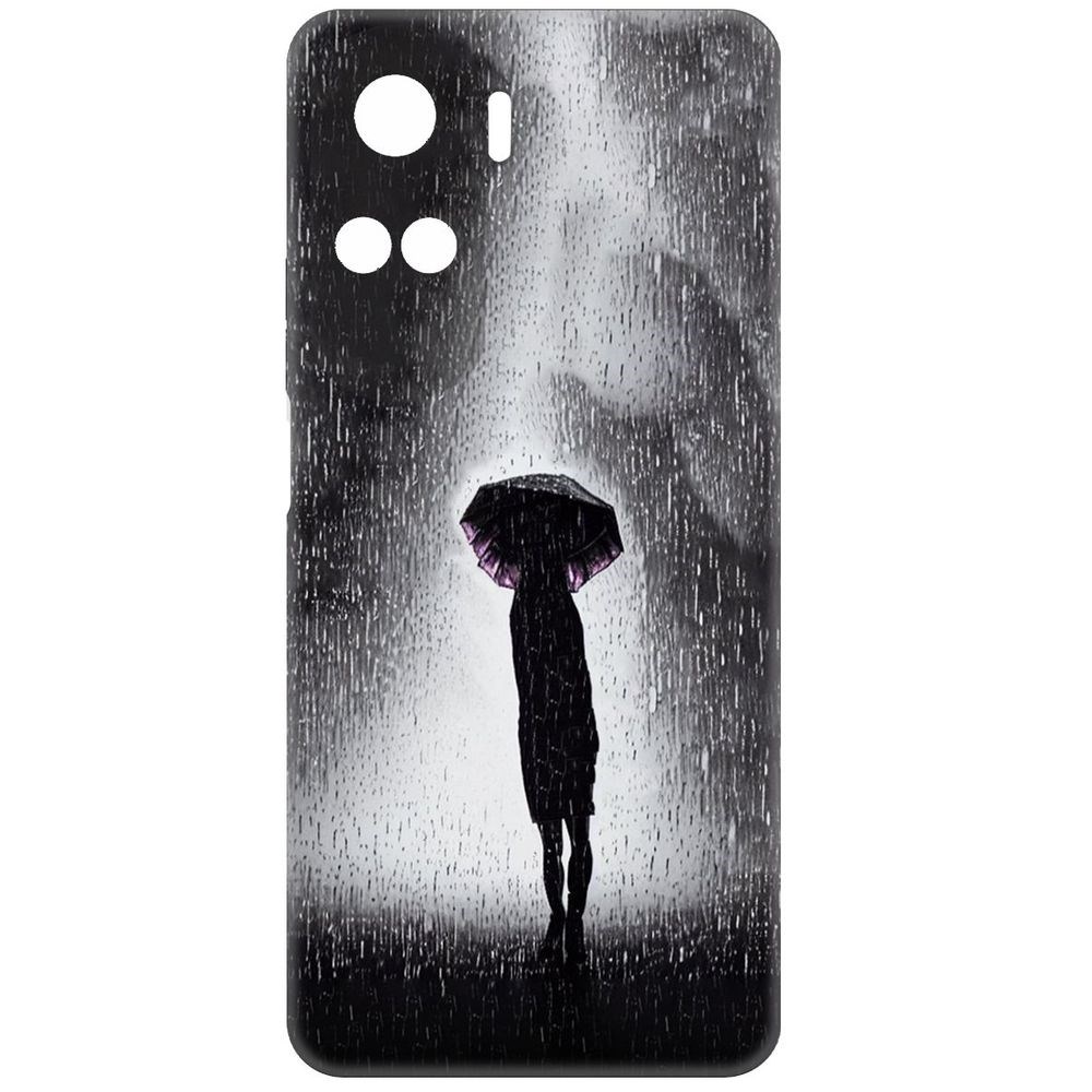 

Чехол-накладка Krutoff Soft Case Ночная крипота для Honor 90 Lite черный