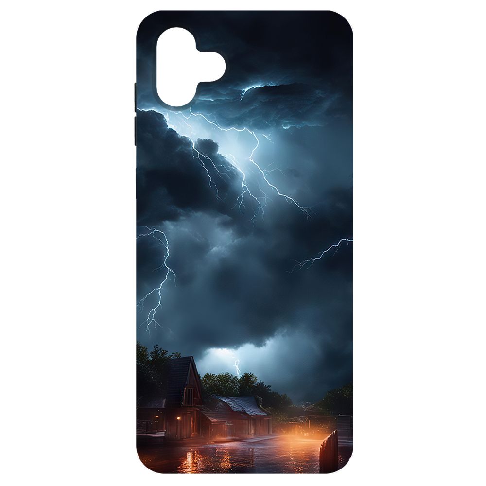 

Чехол-накладка Krutoff Soft Case Ночная гроза для Samsung Galaxy A04 (A045) черный