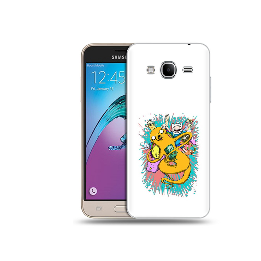 

Чехол MyPads Tocco для Samsung Galaxy J3 (2016) время приключений рисунок, Прозрачный, Tocco