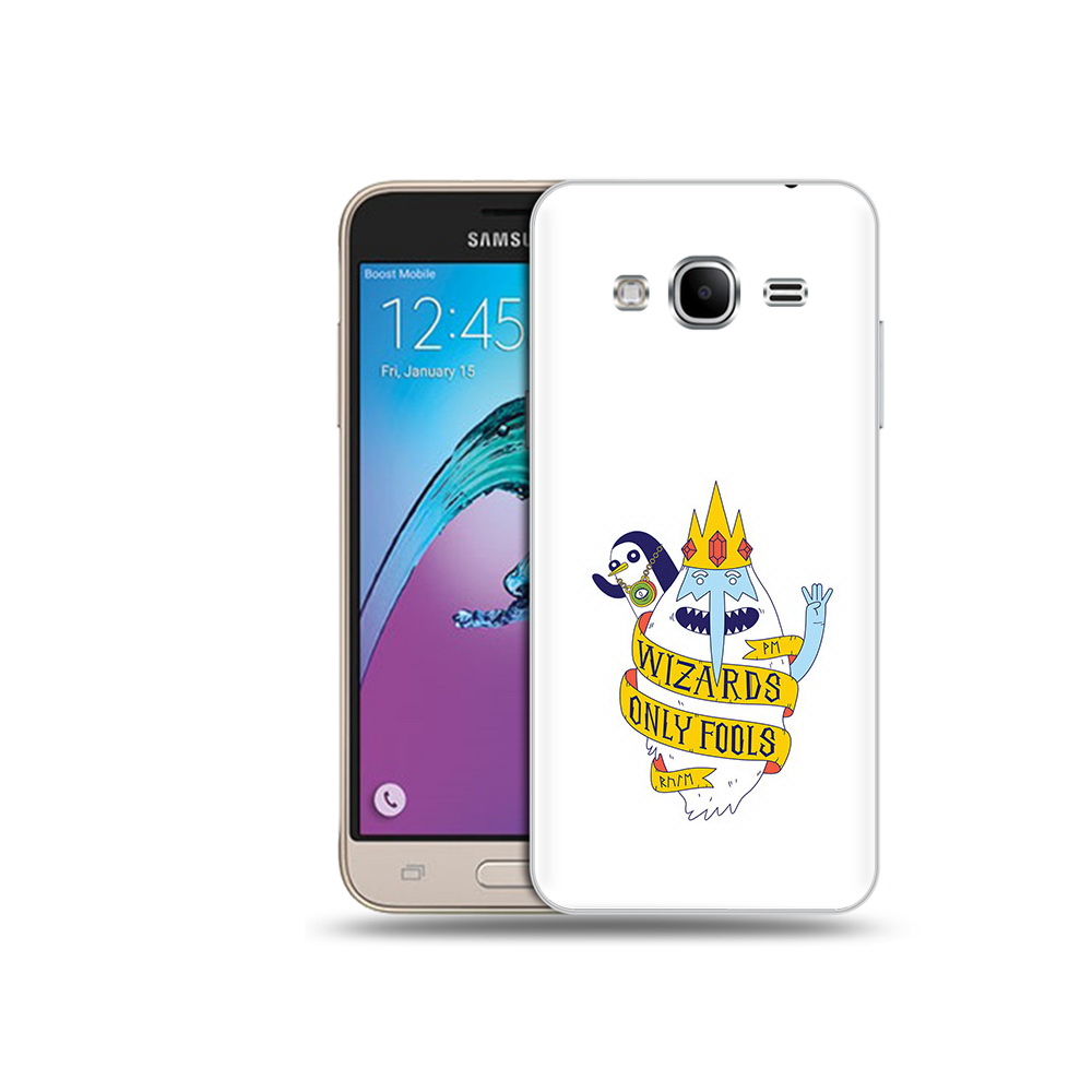 

Чехол MyPads Tocco для Samsung Galaxy J3 (2016) время приключений снежный король, Прозрачный, Tocco