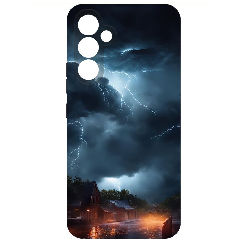 

Чехол-накладка Krutoff Soft Case Ночная гроза для Samsung Galaxy A54 5G (A546) черный