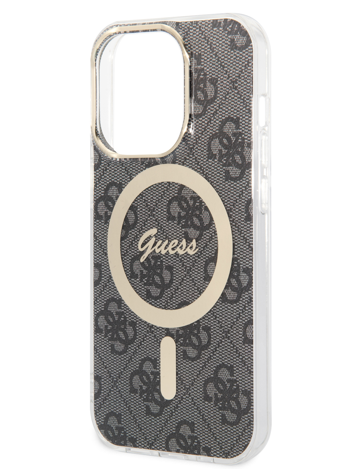 

Чехол Guess для iPhone 15 Pro Max с MagSafe и принтом 4G, черный